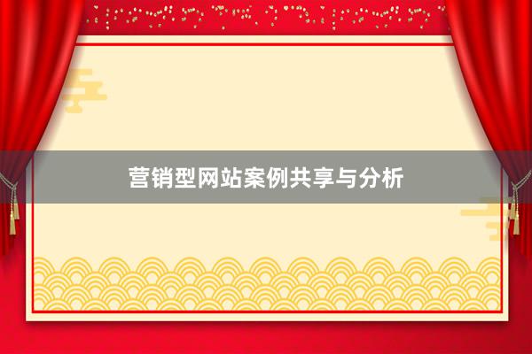 营销型网站案例共享与分析
